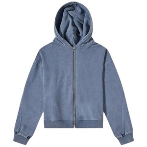 Vente en gros de sweat à capuche lavé à l'acide personnalisé noir couleur unie hommes sweat à capuche lavé à l'acide nouveau style streetwear sweat à capuche pour hommes 2026 - Product Image 6