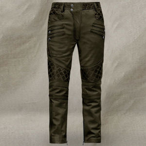 Pantalon en cuir taille haute pour hommes Mode hivernale élégante de haute qualité avec fonction anti-rides Tissu de meilleure qualité Nouveau prix - Product Image 2