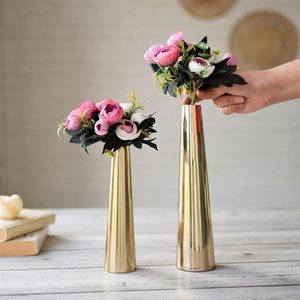 Florero de metal clásico hecho a mano, decoración de Mesa para el hogar, hecho de hierro, latón, Aluminio - Product Image 6