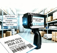 Imprimante à jet d'encre portable ANTIAN A9 TIJ pour l'impression de numéros de lot, dates d'expiration, codes-barres, codes QR et logos sur cartons et tuyaux