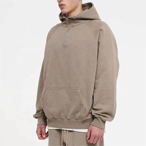 Sweats à capuche personnalisés 100% coton 320 grammes hommes sweat survêtement de haute qualité en gros poids lourd sweats à capuche en vrac pour l'impression - Product Image 6