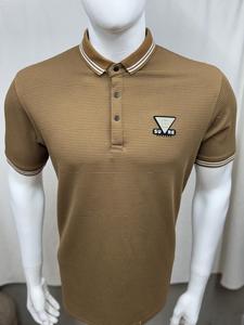 เสื้อยืดผ้าฝ้ายผสมลายทางสำหรับผู้ชาย - Product Image 3