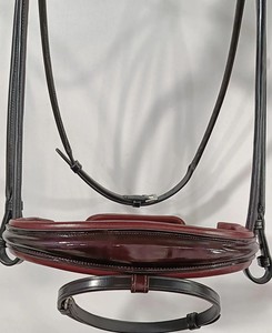 บังเหียนม้าหนังกายวิภาคสไตล์ตะวันตกดีไซน์แฟนซีพร้อมแผ่นรองนุ่มและบังเหียนปรับได้ - Product Image 3