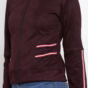 <b>Women's</b> Sheep Skin Bomber <b>Jacket</b> <b>Suede</b> Lining Breathable Eco-Friendly Reversible Zipper Closure Custom ODM Autumn Winter - Product Image 4