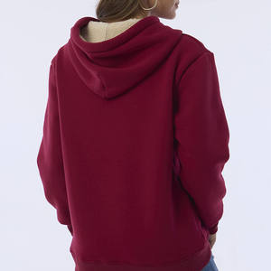 Plus Basic Oversize Knitted Sweatshirt Invierno Otoño Anti-Shrink Grey Pullover Hoodies para mujer Custom Logo Women Hoodies - Product Image 6