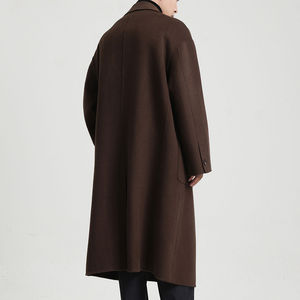 Abrigos Largos de Lana para Hombre y Mujer, Cierre de Botones, Cuello Camisero, Transpirables, Gruesos, Estilo Vintage Lavado, Ropa de Invierno de Alta Calidad - Product Image 4