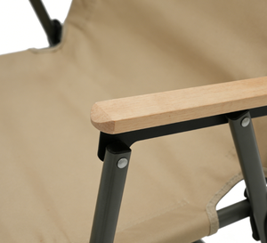 Chaise de <span class=keywords><strong>camping</strong></span> pliable robuste en Oxford 600D <span class=keywords><strong>avec</strong></span> accoudoirs en bois de hêtre, chaise d'extérieur portable pour pique-nique, pêche, voyage - Product Image 6