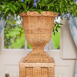 Hot Trend Luxury Woven Rattan Urn Planter Pot Vintage Bohemian Home Decoration Florero Urnas para mesa Hecho en Vietnam - Product Image 6