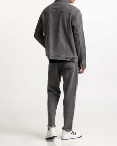 2024 nouveau design personnalisé jeans veste hommes mode lavage unisexe partout impression streetwear denim veste hommes hiver denim veste - Product Image 4