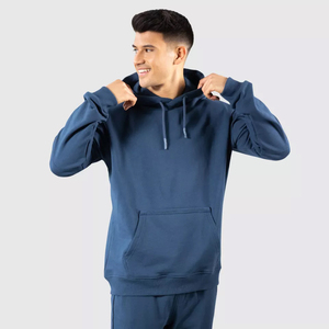 Jersey polar de algodón de alta calidad para hombre y mujer, sudadera con capucha de gran tamaño con bordado personalizado, venta al por mayor - Product Image 1