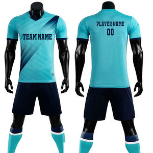 Conjunto Deportivo Personalizado 2025, Camiseta de Fútbol de Manga Corta para Adultos, Pantalones Cortos, Uniforme Deportivo de Entrenamiento, Equipación de Fútbol 100% - Product Image 4