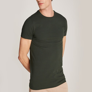 Camiseta lisa de algodón suave de primera calidad para hombre Classic Street Style Everyday Comfort Trendy Urban Look - Product Image 3