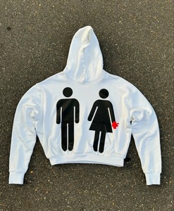 Personnalisé Gaufré Streetwear Hoodies Zip up Cropped Hoodie Baggy Dtg Imprimer Partout Imprimer Hoodies Hommes Lourds de Haute Qualité - Product Image 3