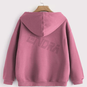 Sudadera con capucha de hombro caído con forro térmico con cordón y bolsillo de canguro sudadera cálida para hombres y mujeres ropa de invierno - Product Image 5