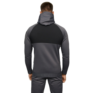 Nouveaux arrivages de survêtements personnalisés Survêtement de football pour hommes Jogging uni zippé en polaire technique à logo tech Survêtement pour hommes Vente en gros Surdimensionné - Product Image 4