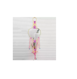 Arrivées fraîches miroir mural en macramé Looks à la mode Finition naturelle Décoration de Noël Couleur fantastique Le plus populaire - Product Image 4