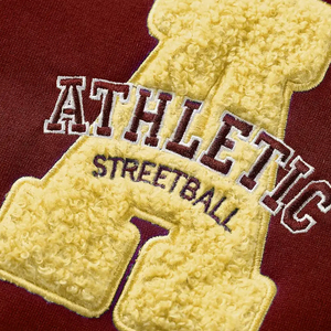 Blouson Bomber en Cuir Brodé en Laine de Haute Qualité pour Homme, Respirant, avec Patchwork, Style Décontracté Streetwear pour Automne Hiver - Product Image 4