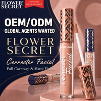 FLOWER SECRET - Maquillage liquide waterproof couvrant à 100% - Fini mat velours 24h - Pour tous types de peaux - OEM/ODM & Agences mondiales recherchées