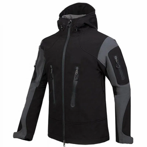 Chaqueta de concha suave de alta calidad, chaqueta térmica transpirable impermeable para hombres - Product Image 2