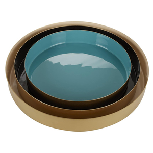 Bandejas de servicio redondas de laca de nuevo diseño en varios colores para decoraciones de fiesta de proveedor mayorista de Vietnam - Product Image 5