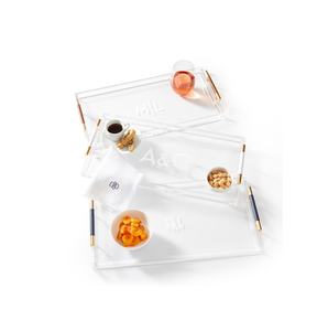 Food <b>Acrylic</b> Luxury Decor Jewelry Rolling Serving Tray for customized size hot squares shape - Product Image 5