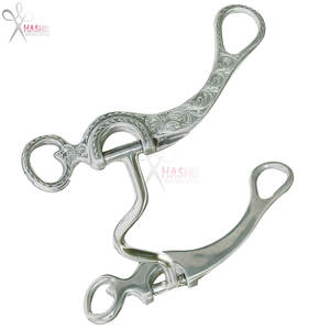 Premium Western Stainless Steel Aluminum <b>Engraved</b> Reusable Med Port Show Bit Durable Horse Riding Training Bits Customizable - Product Image 6