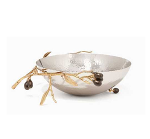 Cuenco de acero inoxidable Mesa decorativa redonda de diseño maravilloso con acento floral en precio al por mayor - Product Image 5