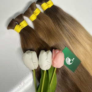 Cuticules cheveux alignés de qualité supérieure en vrac vietnamien cheveux naturels blonds 613 vierge cuticule alignée extension de cheveux humains - Product Image 2