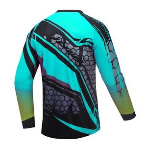 เสื้อผ้ามอเตอร์ไซค์ออฟโรดสำหรับผู้ชายเสื้อปั่นจักรยานวิบากเสื้อเจอร์ซีย์แขนยาวน้ำหนักเบาผลิตตามแบบ - Product Image 4