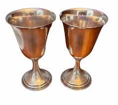 แก้วไวน์ทองเหลืองทำมือ สลักลายสวยงาม ถ้วยโลหะวินเทจ ของใช้ในบาร์โบราณ ของขวัญแต่งงาน ของตกแต่งโต๊ะอาหารสุดหรู - Product Image 2