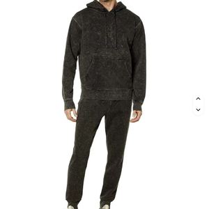 Conjunto Deportivo Personalizado, Sudadera con Capucha y Pantalones Deportivos con Efecto Desgastado por el Sol, Lavado Ácido, Estilo Urbano - Product Image 1