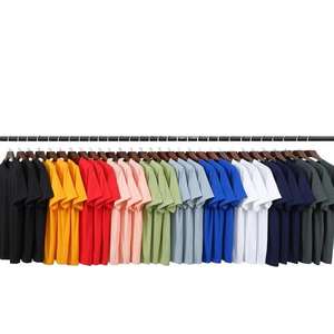 Camiseta de alta calidad, camiseta de hombro caído de algodón en blanco de gran tamaño de peso pesado para hombres, envío DDP - Product Image 1