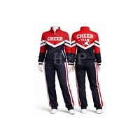 Veste de cheerleading sur mesure pour club de danse, studio, entraînement de cheerleading, tenue d'échauffement, survêtement de cheerleading