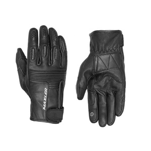 Gants de moto en cuir unisexes pour usage quotidien en hiver, à doigts entiers, compatibles avec les écrans tactiles, imperméables, respirants et légers - Product Image 1