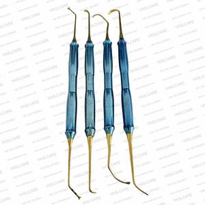 Ensemble d'instruments de levage de sinus de 4 instruments de chirurgie endodontique enduits polis par titane dentaire d'implant par Vaslcare - Product Image 5