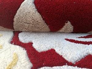 Alfombra moderna hecha a mano con mechones Living Floral Area Alfombra de algodón de lana de Nueva Zelanda de alta calidad Diseño de alfombra muy querida Lana de Nueva Zelanda - Product Image 4