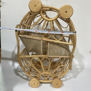 Meilleure vente poupée en rotin poussette poupée landau bébé poupée literie panier jouet pour bébé enfants fabriqué par Vietnam - Product Image 5