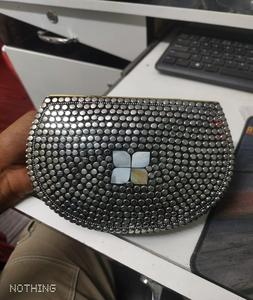 Bolso de mano de noche de boda para mujer, gran oferta 2022, bolso de mano ligero de noche de Metal con forma de panal metálico plateado, hecho a mano a la moda - Product Image 6