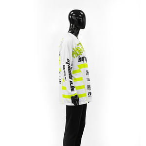 Jersey de Motocross Personalizado, Jersey de Motocross Blanco y Azul, Jersey de Motocross Personalizado de Alta Calidad, Jersey de Motocross Personalizado por Sublimación - Product Image 5