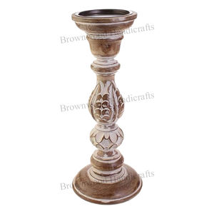 <span class=keywords><strong>Portacandele</strong></span> alto classico in <span class=keywords><strong>legno</strong></span> <span class=keywords><strong>bianco</strong></span> per la casa e soggiorno decorazioni ristorante di buona qualità al prezzo all'ingrosso - Product Image 6