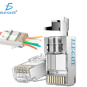 Confezione da 100 Connettori Ethernet RJ45 CAT7 Schermati in Alluminio con Confezione a Conchiglia - Product Image 4