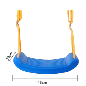 Equipo de juegos al aire libre para niños Columpio de jardín de cuerda para niños Patio de juegos al aire libre Hamacas Columpio Silla de plástico - Product Image 6