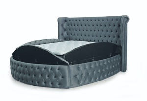 Sang Trọng Nhà Tùy Chỉnh Giường Đơn Đồ Nội Thất Phòng Ngủ Đặt Vòng Bọc Vua Kích Thước Giường Gỗ - Product Image 2