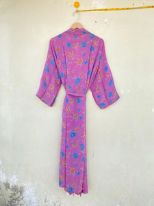 Kimono de seda de verano unisex, bata de estilo Vintage para la vida diaria, suave y cómoda con características suaves para otoño y primavera - Product Image 5