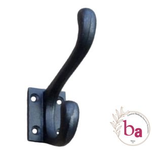 Antique Black <b>Cast</b> <b>Iron</b> <b>Coat</b> and Hat <b>Hooks</b> Handcrafted Hardware Product Category <b>Hooks</b> & Rails - Product Image 1