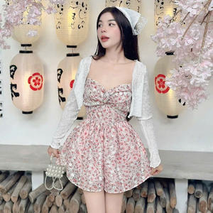 Women's 3-Piece Casual <b>Short</b> <b>Tops</b> <b>Set</b> Elastic Washable Customized Packaging Sort <b>Set</b> Direct Factory Price Vietnam Manufacturer - Product Image 5