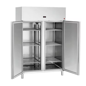 Refrigerador comercial de acero inoxidable de 4 puertas para uso en cocinas de restaurantes - Product Image 4