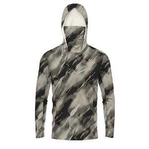 Deportes al aire libre Pesca personalizada Sudadera con capucha UPF50 + Poliéster Protector solar Impermeable Secado rápido UV Camisa Sudadera con capucha Rendimiento Impreso Camisas - Product Image 6