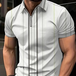 2025 verano nueva camiseta de calle para hombre de alta calidad Casual de manga corta Jersey 3D impreso para Polo - Product Image 4