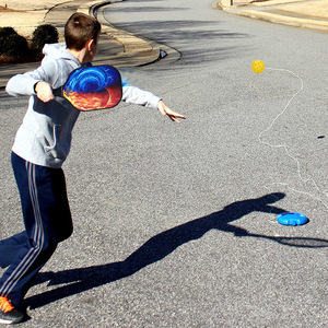 21*14*9cm Addestratore di Pickleball 40 fori per la pratica da solista per principianti con supporto avanzato per l'allenamento in gomma con Base sicura - Product Image 3